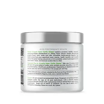 Arugula Super Cardio Greens 5.29oz Суміш із руколою для підтримки здоров’я, 150 грам, строк до 06/2026, фото 3