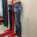 Чоловічі молодіжні джинси класика завужені, фото 5