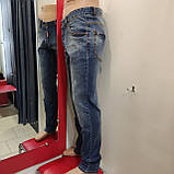 Чоловічі молодіжні джинси класика завужені, фото 6