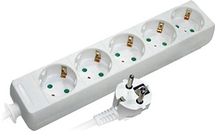 Подовжувач 5 гнізд 5м з заземленням з захистом E. NEXT e.es.5.5.z.b. (s042017)