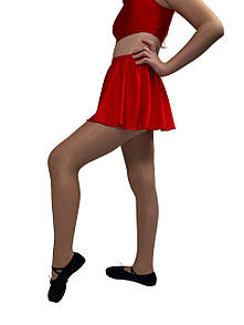 Танцювальна спортивна спідниця червона, біфлекс