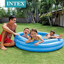 Intex Басейн 59416 NP "Кристал" вініл, розміром 114х25 см, об'ємом 160 л