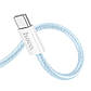 USB кабель Type-C на Type-C HOCO Source 60W charging data cable (1m, PD2.0, 60W, 20V 3A). Blue, фото 2