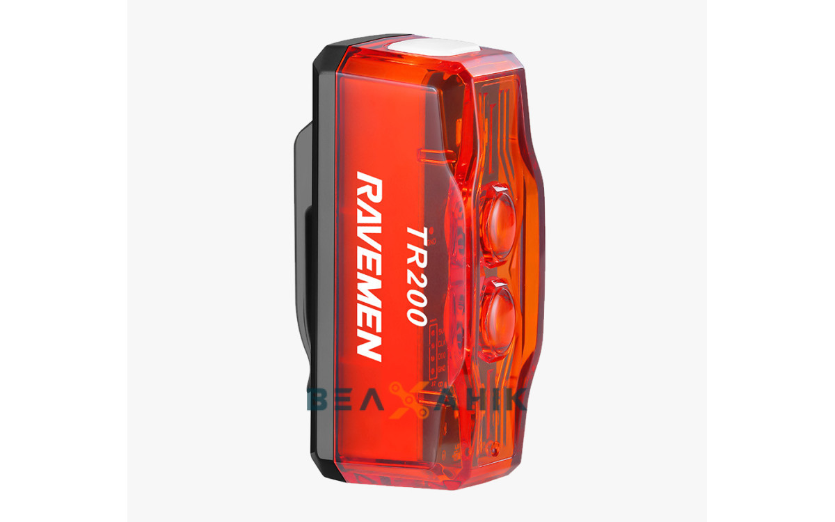 Мигалка задня Ravemen TR200 з датчиком 200Лм, фото 1