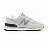 Чоловічі кросівки New Balance 574 Light Grey (Світло Сірі) Взуття Нью Беланс 574 замша сітка демісезон, фото 3