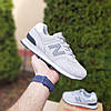 Чоловічі кросівки New Balance 574 Light Grey (Світло Сірі) Взуття Нью Беланс 574 замша сітка демісезон, фото 11