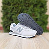 Чоловічі кросівки New Balance 574 Light Grey (Світло Сірі) Взуття Нью Беланс 574 замша сітка демісезон, фото 10
