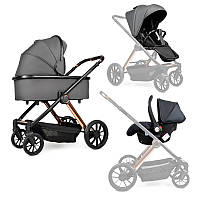 Універсальна коляска 3в1 з авто кріслом Ninos Estrella Grey Gold