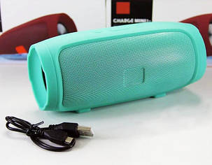 Портативна Bluetooth колонка Сharge mini 3+ акумуляторна переносна блютуз із вологозахистом бумбокс Зелена, фото 1