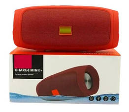 Портативна Bluetooth колонка Сharge mini 3+ акумуляторна переносна блютуз із вологозахистом бумбокс Червона, фото 5