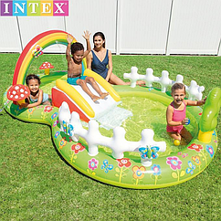 Дитячий надувний ігровий центр Intex "Сад" 57154, 450 л, 290х180х104 см