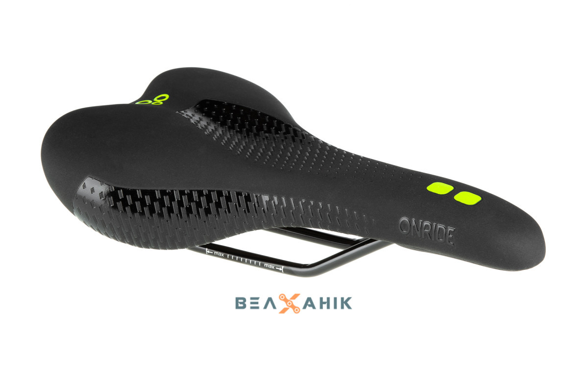 Сідло MTB/шосе ONRIDE Jay Comfort Density 269х161 мм сталеві рамки чорне