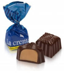 Шоколадні цукерки з помадно-кремовою начинкою пломбір La Crema 250 грамів | ХБФ