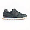 Чоловічі кросівки New Balance 574 Dark Grey (Сірі) Взуття Нью Баланс 574 натуральний замш демісезон В'єтнам, фото 4