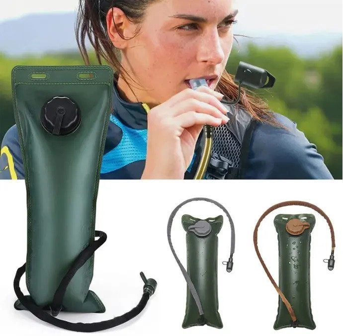 Гідратор медузу питна система Solve на 3 літри (олива з кришкою та шлангом чорного кольору) KT6004902 peremoga, фото 1