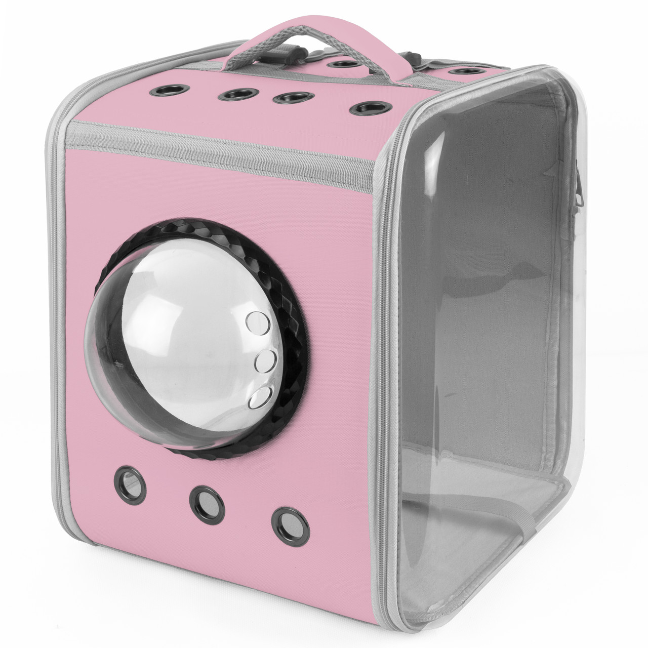 Рюкзак - переноска для котів та собак 39х30х34 CosmoPet CP-28 Pink