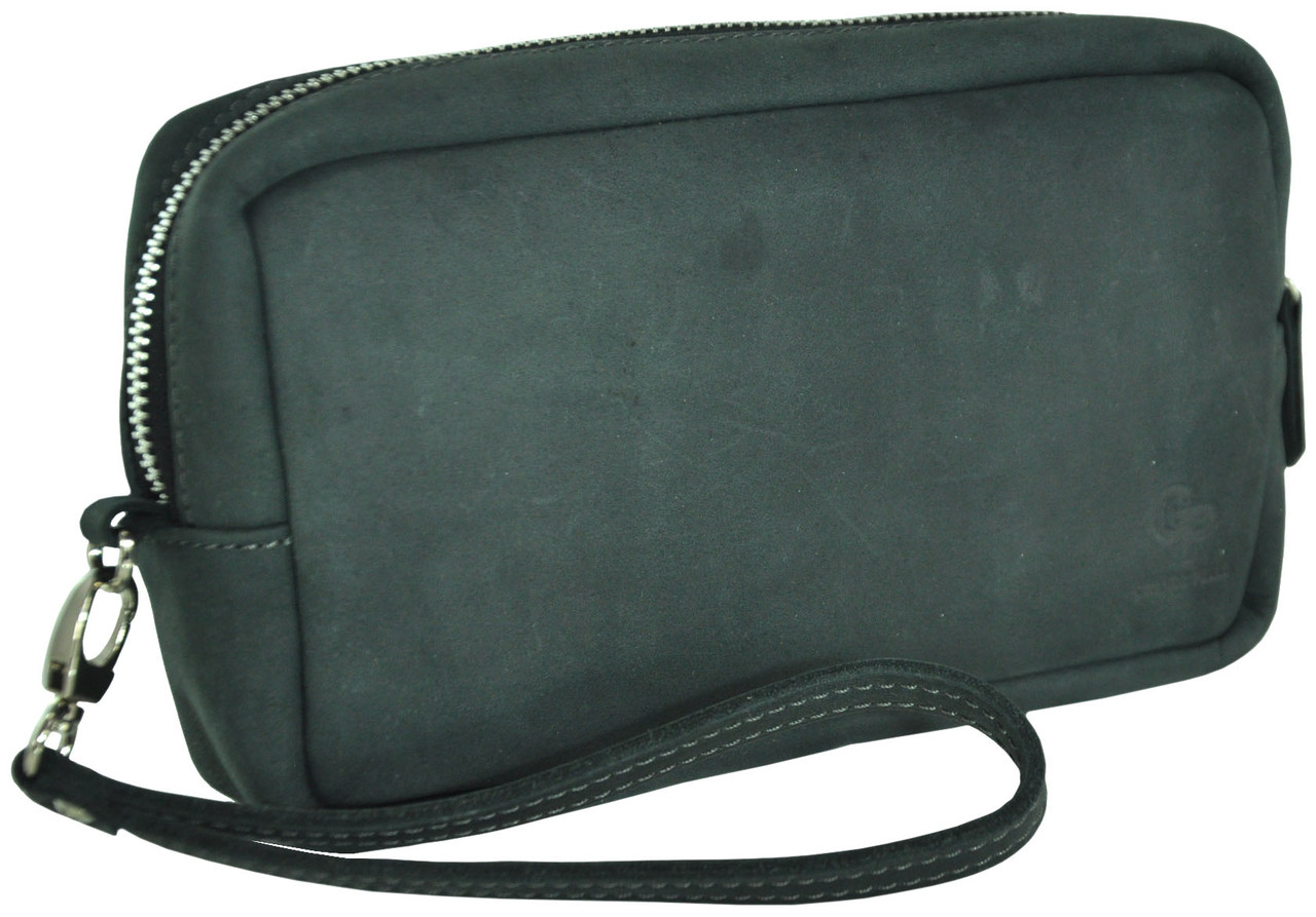 Чоловічий клатч Grande Pelle Case чорний, фото 1