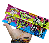 Жувальна цукерка WarHeads Sour Taffy Bar 2в1 Watermelon Аpple 42г, фото 7