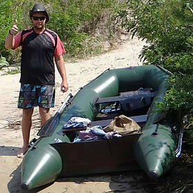 Моторний надувний човен 4-х місний ПВХ для рибалок і для відпочинку на воді ЛТ-310МВЕ. Човен чотиримісний