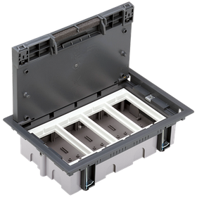 Лючок підлоговий Simon 8хK45 модулі 4хCIMA глибина 70-105 мм 170х265 мм