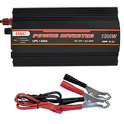 Інвертор 12V-220V, 1300W, UPS-1300А / Автомобільний інвертор 12 220 / Перетворювач напруги