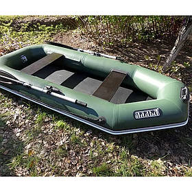 Надувний човен 3-х місний Тура ЛТ-290ЕВБ зі слань-книжкою. Для риболовлі, відпочинку, туризму. Човен для трьох