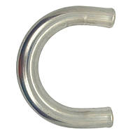 Кут гнутий тосольний 38 мм під кутом 180° з нержавіючої сталі