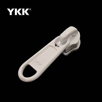 Бігунок 8 RC DFL E на спіральну блискавку колір 501 (білий)