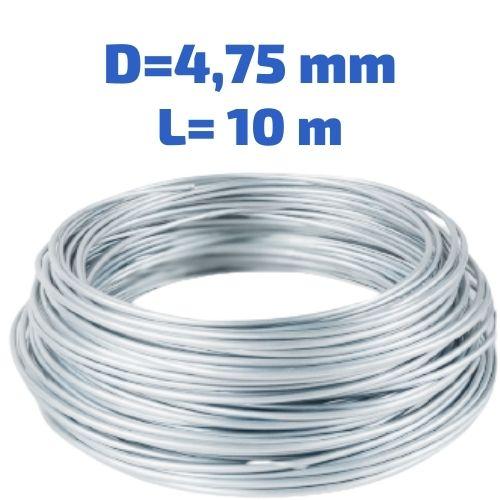 Гальмівна трубка. Бухта 4,75 мм 10 метрів. Сталь оцинкована, фото 1