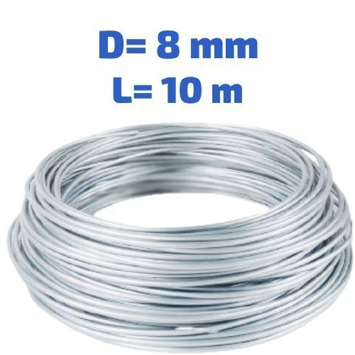 Трубка паливна. Бухта 8 мм 10 метрів. Сталь оцинкована, фото 1