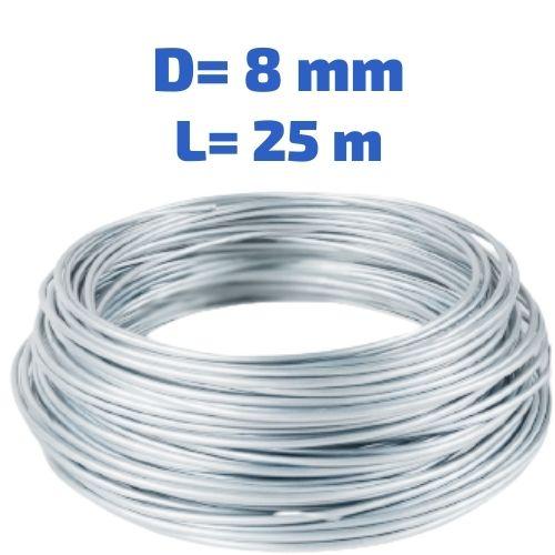 Трубка паливна. Бухта 8 мм 25 метрів. Сталь оцинкована, фото 1