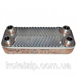 Вторинний пластинчастий теплообмінник ГВП Junkers / Bosch ZW20KD/ZW-ZS20 1KE/ZW-ZS20AME/ZW-ZS20KE Art.