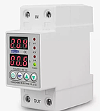 Реле захист напруги та струму TOMZN TOVPD1-60-EC 220V 60А бар'єр, фото 3