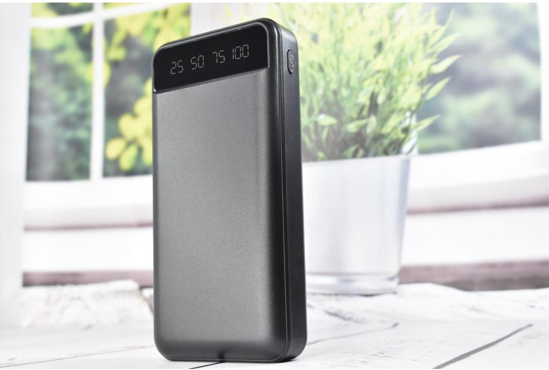 Повербанк KJ-P16 50000 mAh 5 В з ліхтариком портативний зарядний пристрій 20000mAh Чорний