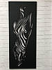 Панно 3D декоративне з об'ємом 15 мм для стін, Обриси жіночої фігури, 115 х 50 см, Чорний, фото 6