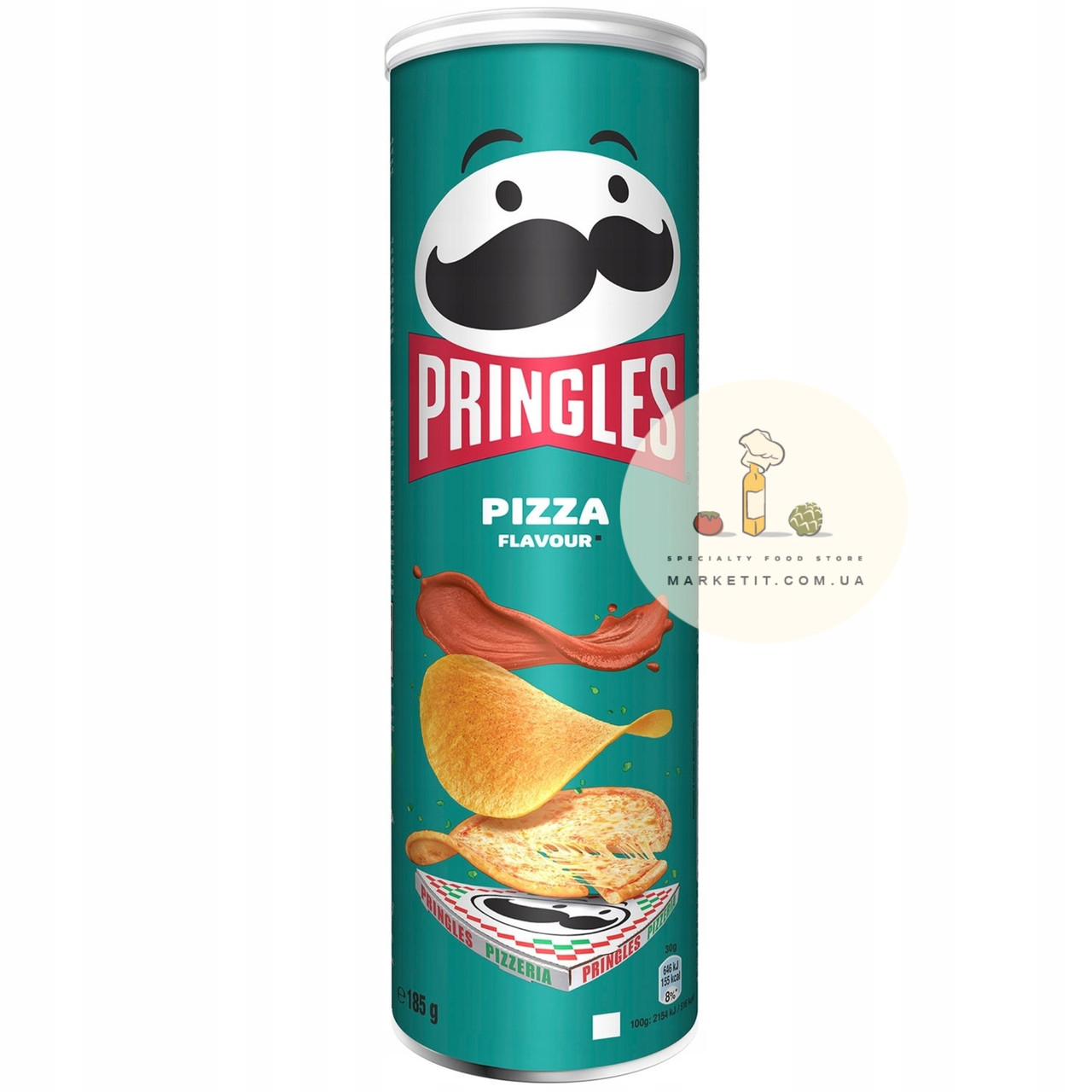 Чипси картопляні Pringles Pizza Flavour, зі смаком піци 165 г., фото 1