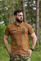 Футболка Поло Койот Тактична Чоловіча Коричнева Shopingo