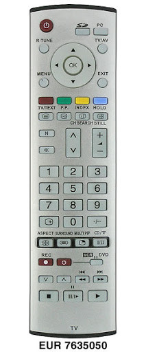 Пульт для телевізора PANASONIC EUR 7635050 MULTI PIP