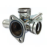 Фланець охолодження 068121132A Audi, Seat, VW з нержавійки - ДОВІЧНА ГАРАНТІЯ, фото 2