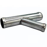 Трійник 22x18  мм тосольний ∠45° з нержавіючої сталі, фото 2