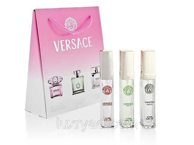 Подарунковий набір парфумерії для жінок VERSACE (Версаче 3*15 мл)