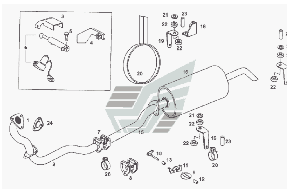 Труба глушника середня 264349200142 Etalon  з нержавіючої сталі - ДОВІЧНА ГАРАНТІЯ, фото 1