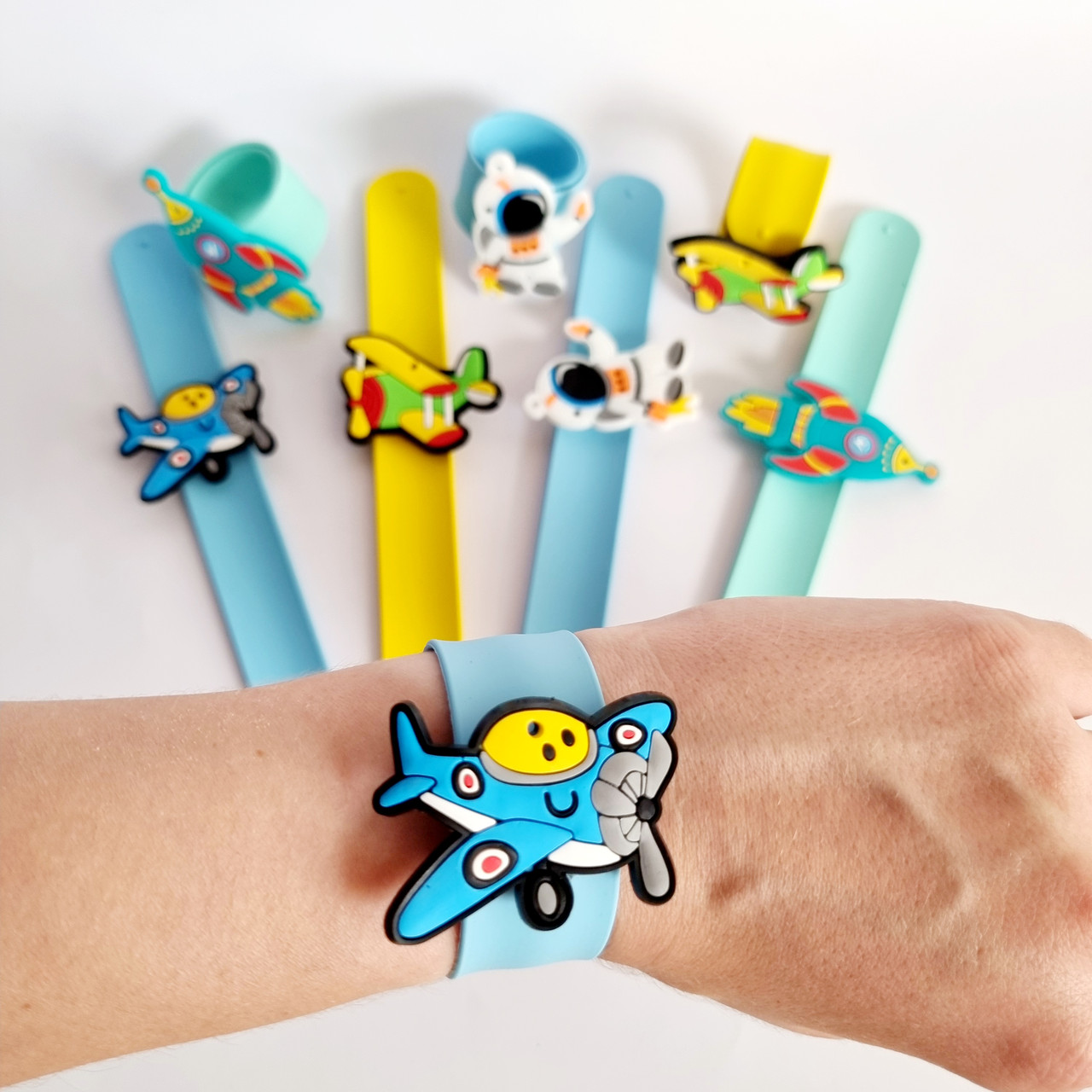 Дитячі сліп браслети Авіатранспорт, 20 см 12 шт