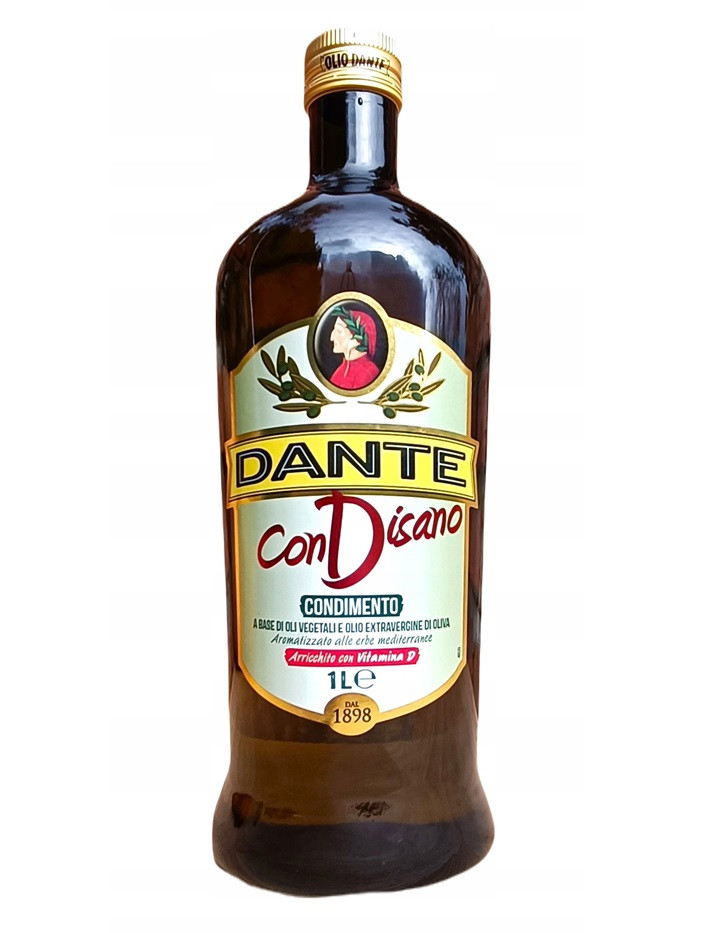 Суміш рослинної олії з травами Dante Con Dissano 1 л (скло) Італія, фото 1
