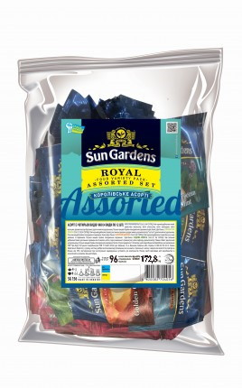Набір чаю Sun Gardens Royal Assorted на 96 пакетиків, фото 1