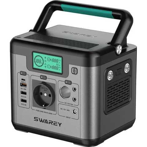 SWAREY S500 Портативна зарядна станція 144000mAh 518 Вт/г чиста синусоїда, фото 1