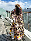 Жіноча леопардова сукня-туніка великого розміру, фото 5