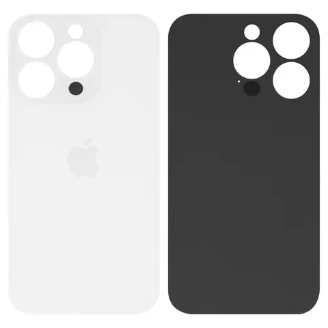 Задня панель корпуса для iPhone 14 Pro , Біла, не потрібно знімати скло камери, big hole, фото 1