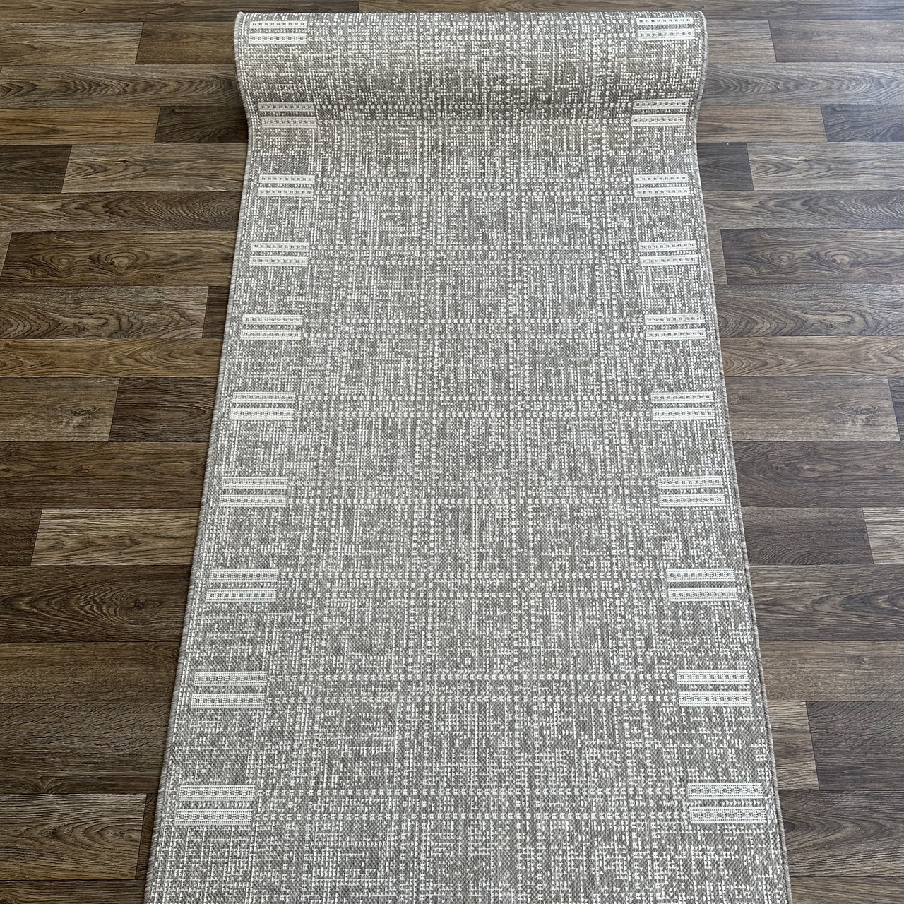 Доріжка безворсова на резиновій основі 247-111 бежева, фото 1