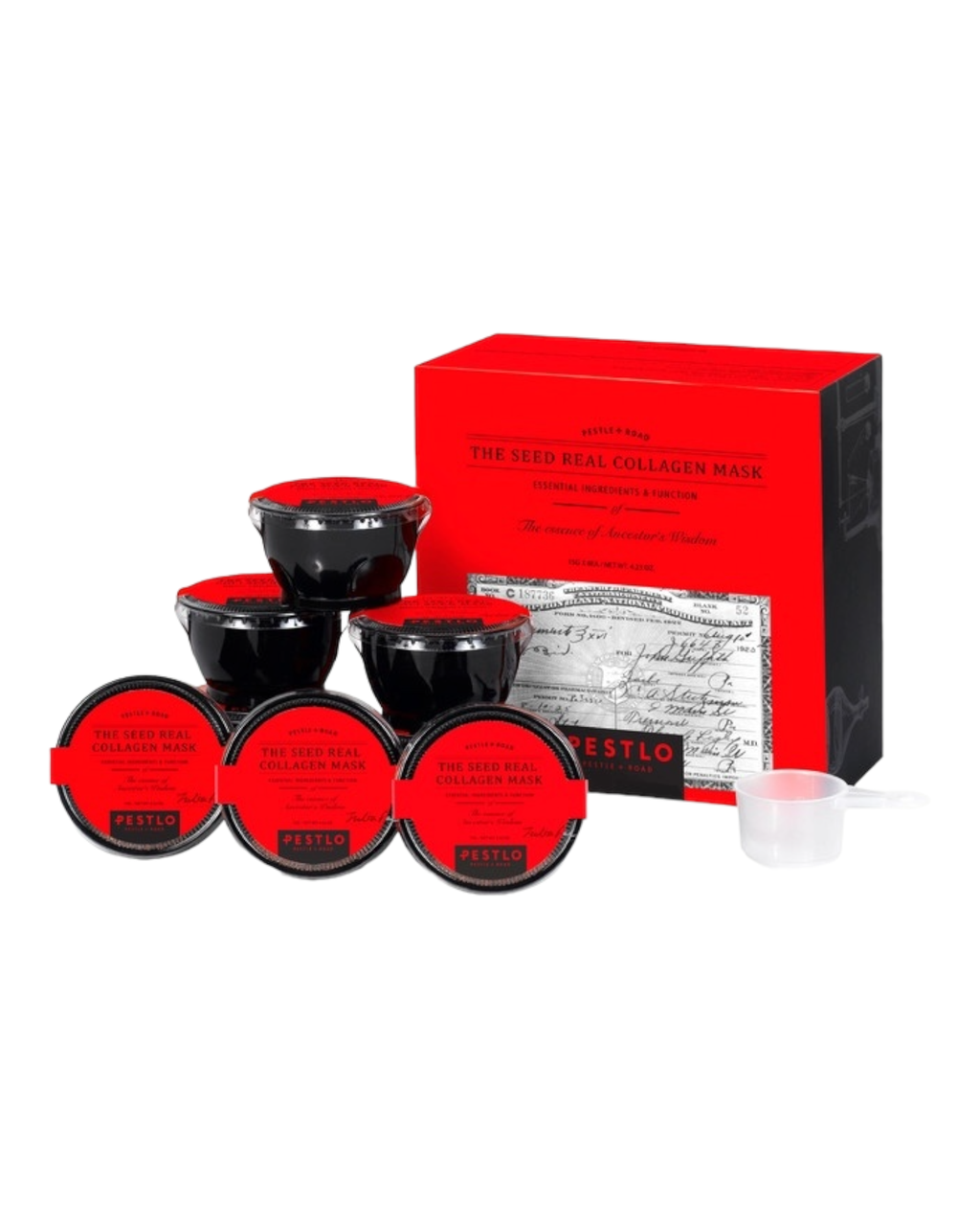Інноваційна колагенова маска для обличчя PESTLO The Seed Real Collagen Mask 8*15 g